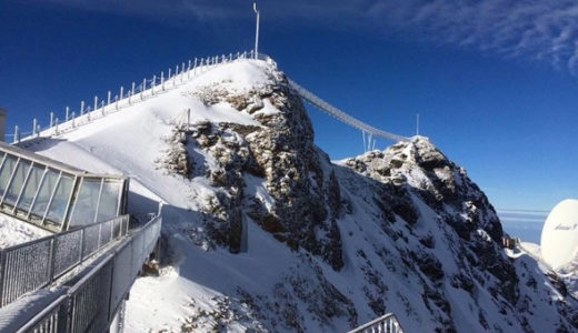 [131] Hiking Bridge Links Two Alpine Peaks